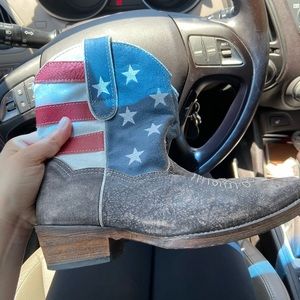 Roper American flag short boots